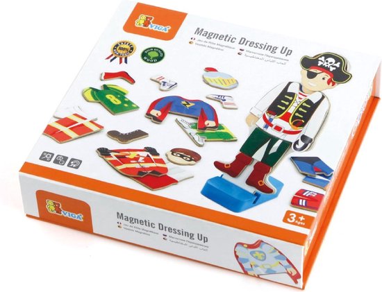 Viga Toys Aankleedpuzzel jongen magnetisch 36-deli