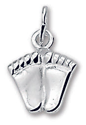 STERLING SILVER HANGER KLEINE BABYVOETJES