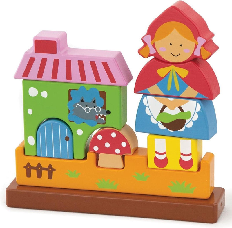 Viga Toys Stapelfiguur Roodkapje 9-delig Multicolor