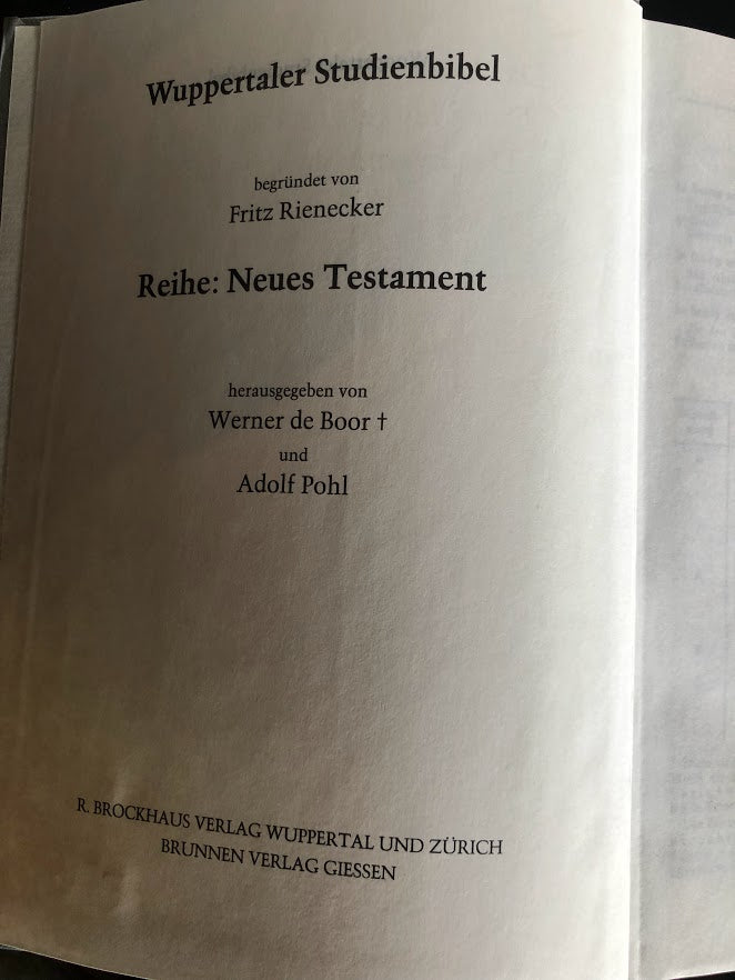 Wuppertaler Studienbibel, Neues Testament, Compleet