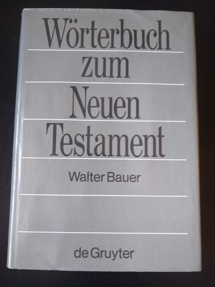 Wörterbuch Zum Neuen Testament,  Zu den Schriften des Neuen Testaments und der übrigen urchristlichen Literatur.