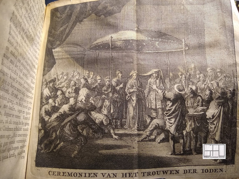 M. Joannes Buxtorf, Schoole der Jooden, Derde editie, 1731 Met gegraveerde titelplaat en vier uitslaande prenten door Jan Luyken.