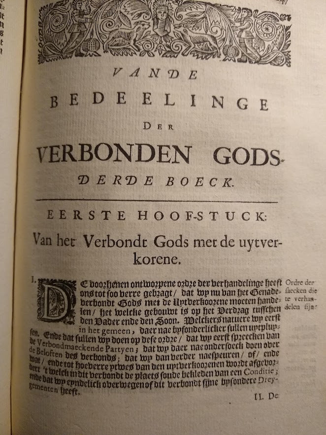 Hermannus Witz, Vier Boecken, Van de Verscheyden Bedeelinge Der Verbonden Gods Met de Menschen.  Anno 1686.