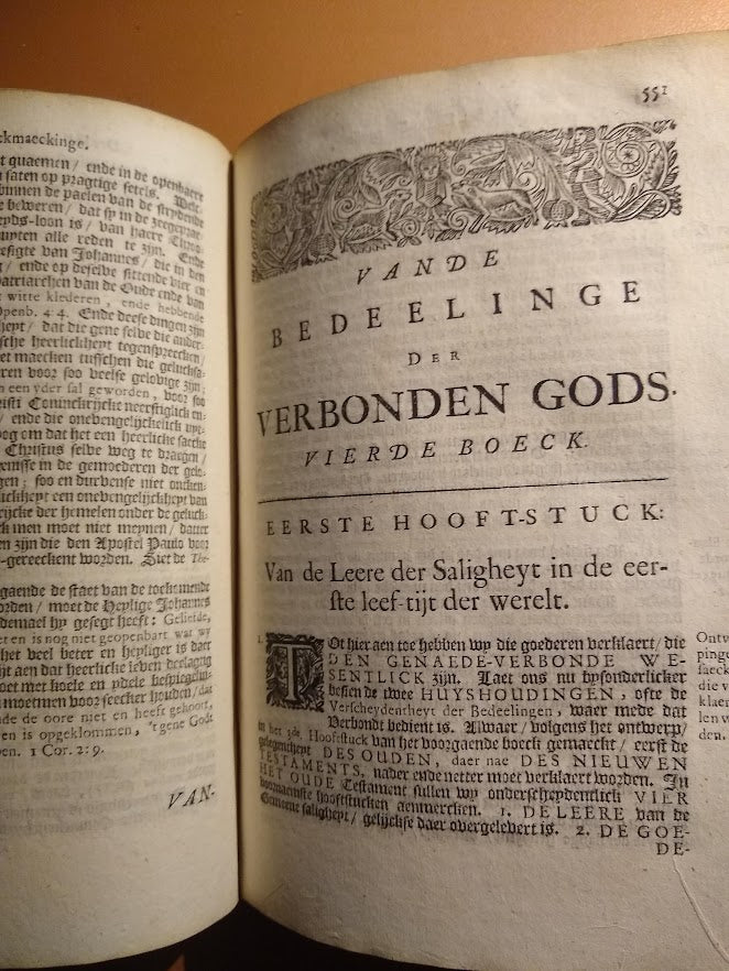 Hermannus Witz, Vier Boecken, Van de Verscheyden Bedeelinge Der Verbonden Gods Met de Menschen.  Anno 1686.