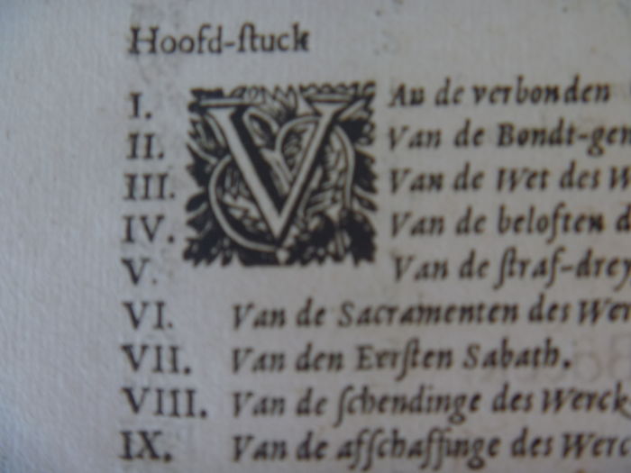 Hermannus Witz, Vier Boecken, Van de Verscheyden Bedeelinge Der Verbonden Gods Met de Menschen.  Anno 1686.